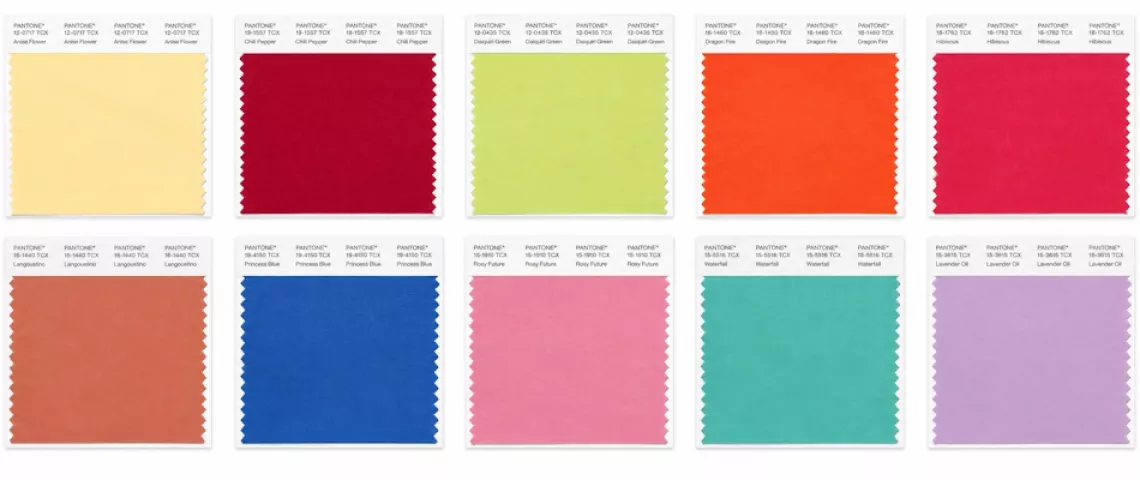 10 главных оттенков Pantone для сезона весна-лето 2027